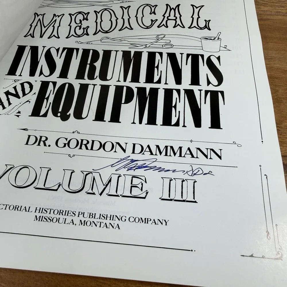 Signed Civil War Medicine 4 Book Lot + Postcard Dammann/ Wilbur History Resource